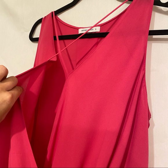 Oxford Sunday- Pink Crossed- Front Top - Picture 7 of 8